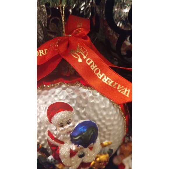 Waterford Toys For the‎ World Santa Claus Christmas Ornament with Globe & Toys - Picture 4 of 7